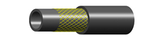 Inner layer rubber + reinforcement layer + outer layer rubber - triple layered hose