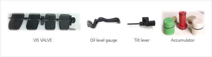 VIS VALVE, Oil level gauge, Tilt lever, Accumulator